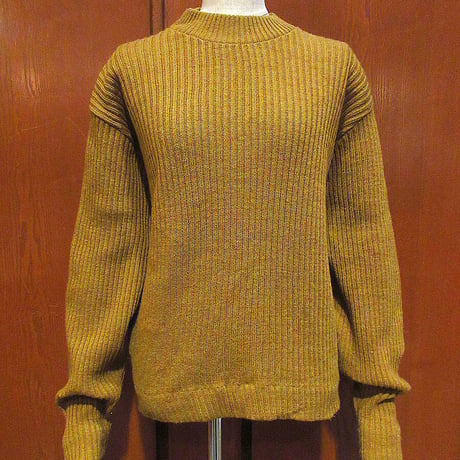 ビンテージ60’s●Barclayモックネックアクリルニットセーターsize L●221213s2-m-swr 1960s古着メンズトップスモダクリル繊維