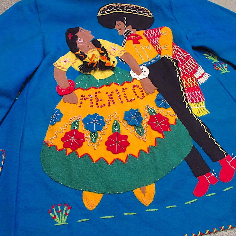 ビンテージ50's○メキシカンスーベニアウールジャケット ビンテージ50's○メキシカンスーベニアウールジャケット