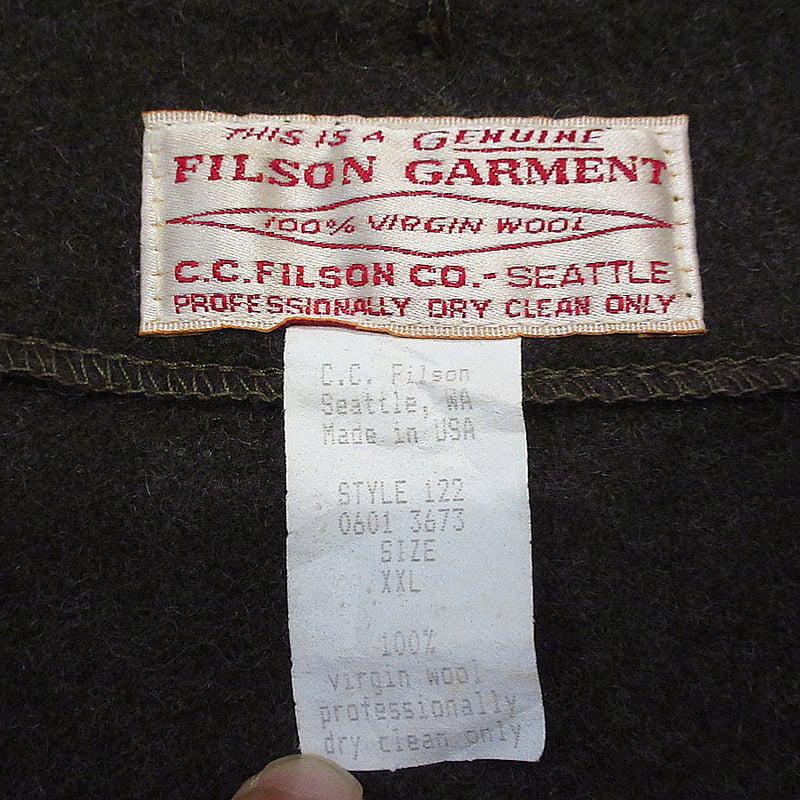 FILSON○STYLE 122ウールライナージャケット緑size XXL○240410i4-