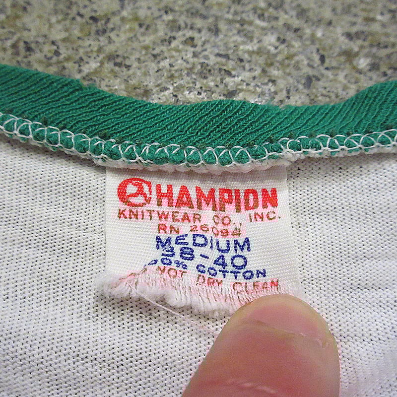 60s champion ランナーズタグ 1950〜1960's “ チャンピオン （champion） ” ランナーズタグ