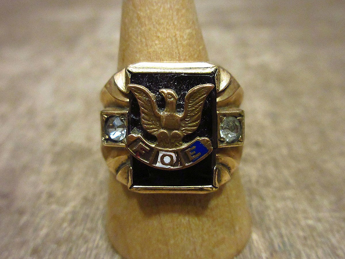 ビンテージ○F.O.E. 1/30 14KR.G.P.ゴールドリング○240223i4-rng