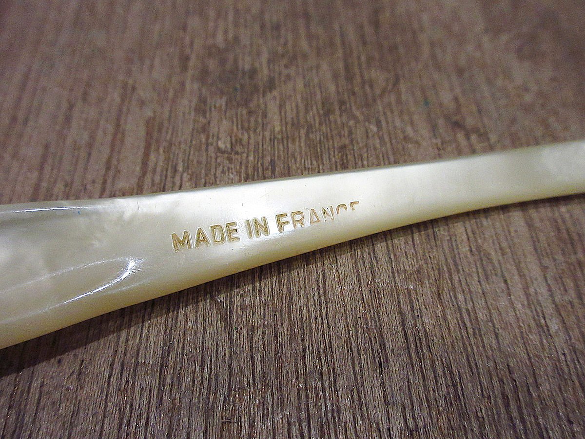 ビンテージ50's60's○MADE IN FRANCEキャッツアイサングラスホワイト