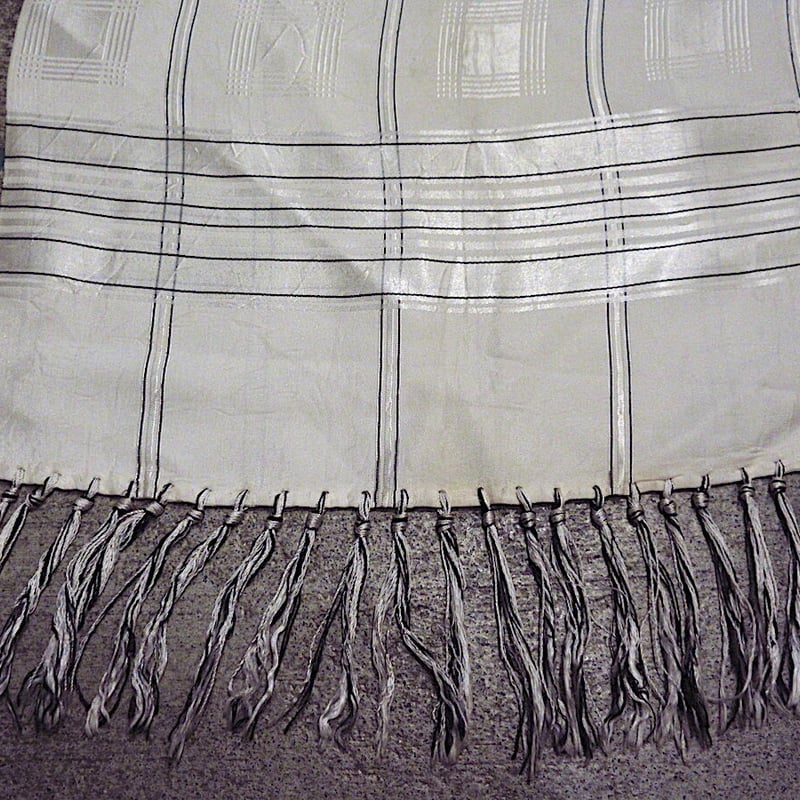 ビンテージ~50's○レーヨンクロスチェックストール○230919c5-scf