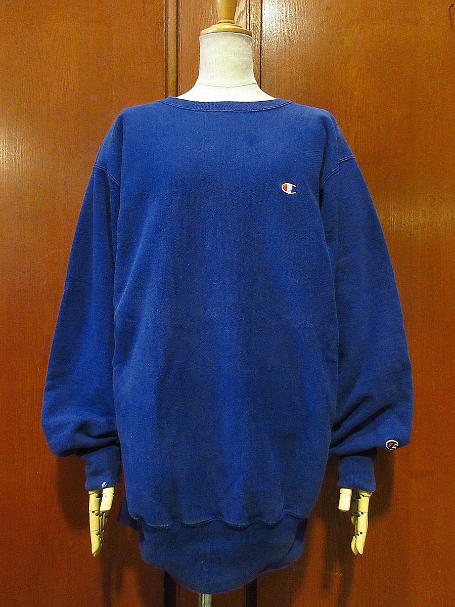 ビンテージ90's○Championリバースウィーブスウェット紺size XL