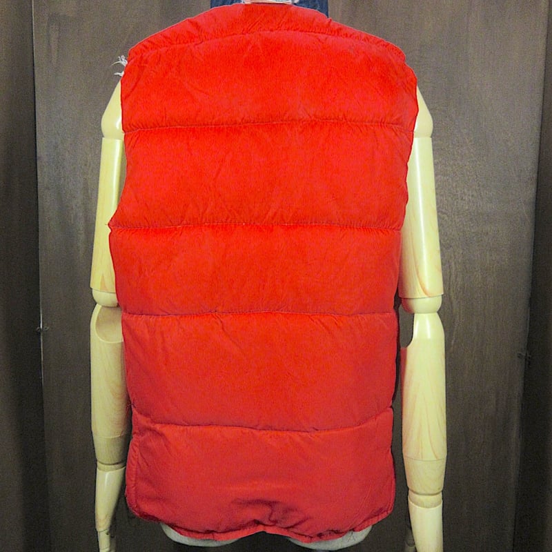 ビンテージ70's○RED HEADリバーシブルダウンベスト紺×赤○251124z2-m