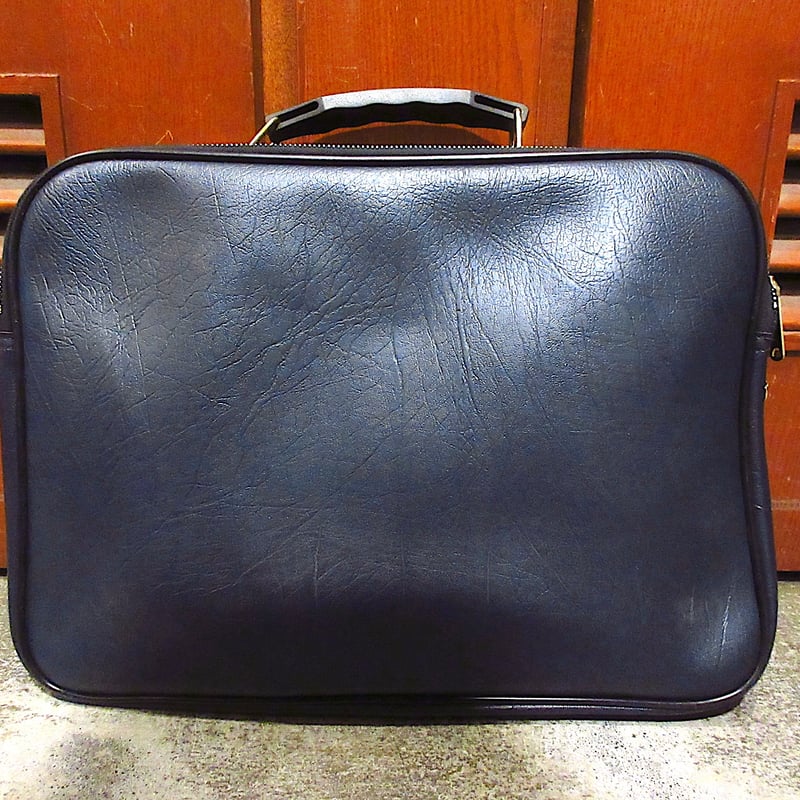 ビンテージ70's○DEADSTOCK 2wayブリーフケース紺○260322n6-bag-b
