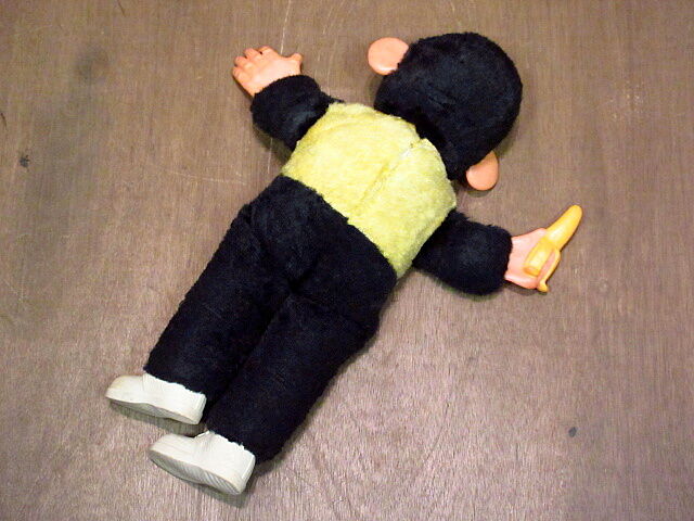 ビンテージ~70's○ラバーフェイスモンキードール○201024n8-doll 雑貨