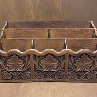 ビンテージ70's○ミッドセンチュリーウッドウォールシェルフ○240904m1