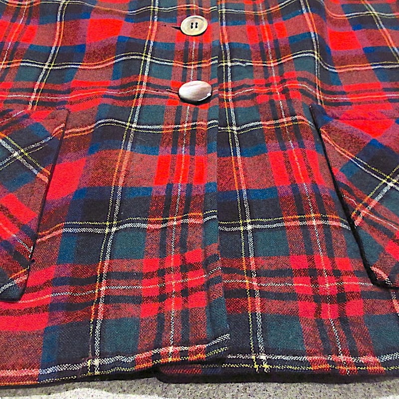 ビンテージ40's50's○PENDLETONレディースチェック柄ウールジャケット