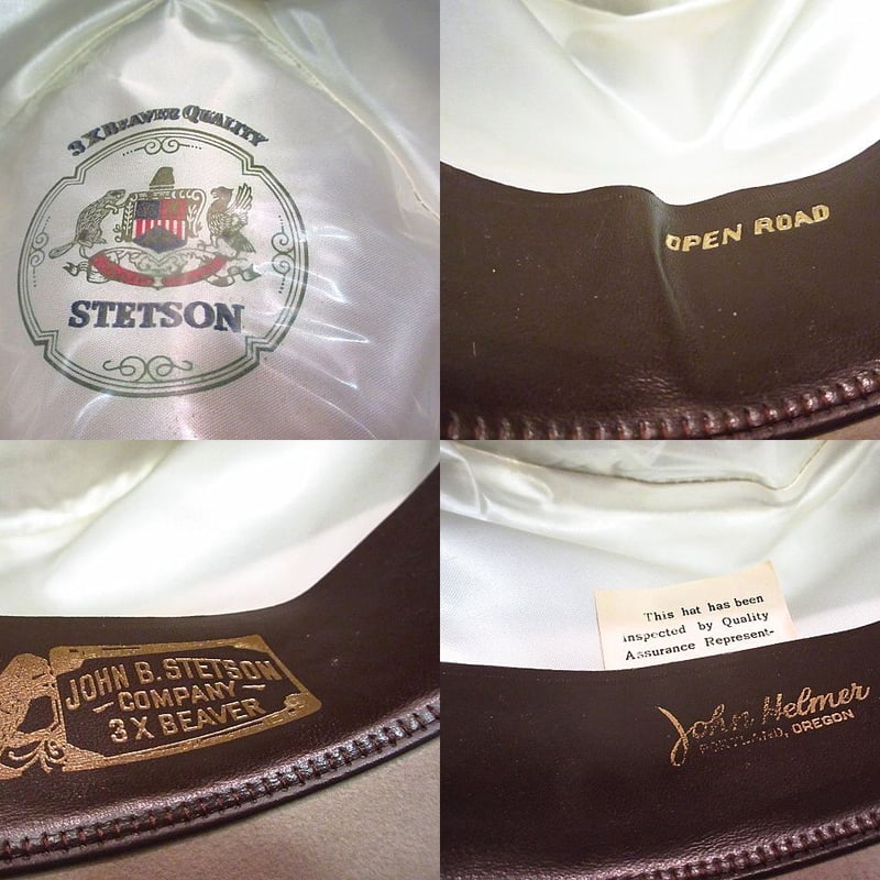 50s ヴィンテージ　STETSON フェドラハット　3/8 opengrey10ap22web.jpg?v=1649662163