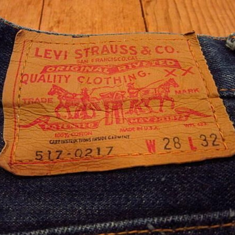 ビンテージ70's○Levi's 517 66前期 カットオフショーツ W28