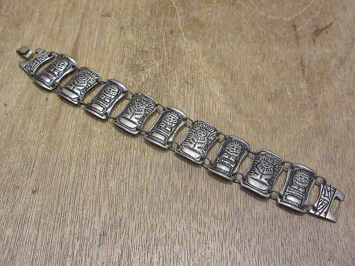 希少一点もの　100年前　アンティーク　ブレスレット　ペルー 希少一点もの100年前アンティークブレスレットペルー