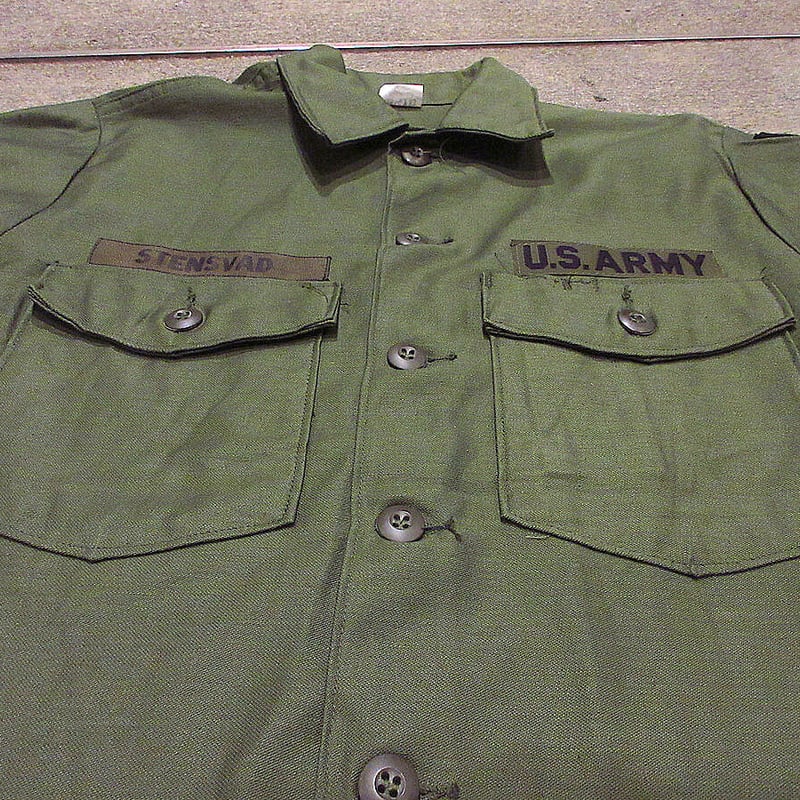 ビンテージ70's○DEADSTOCK U.S.ARMY OG-107コットンサテン