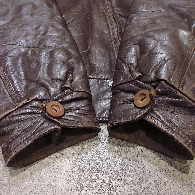 ビンテージ70's○Sears Oakbrook Sportswear裏地ボアレザージャケット