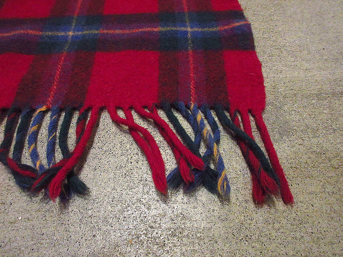 PENDLETONタータンチェックウールブランケットsize 171cm×125cm○2106