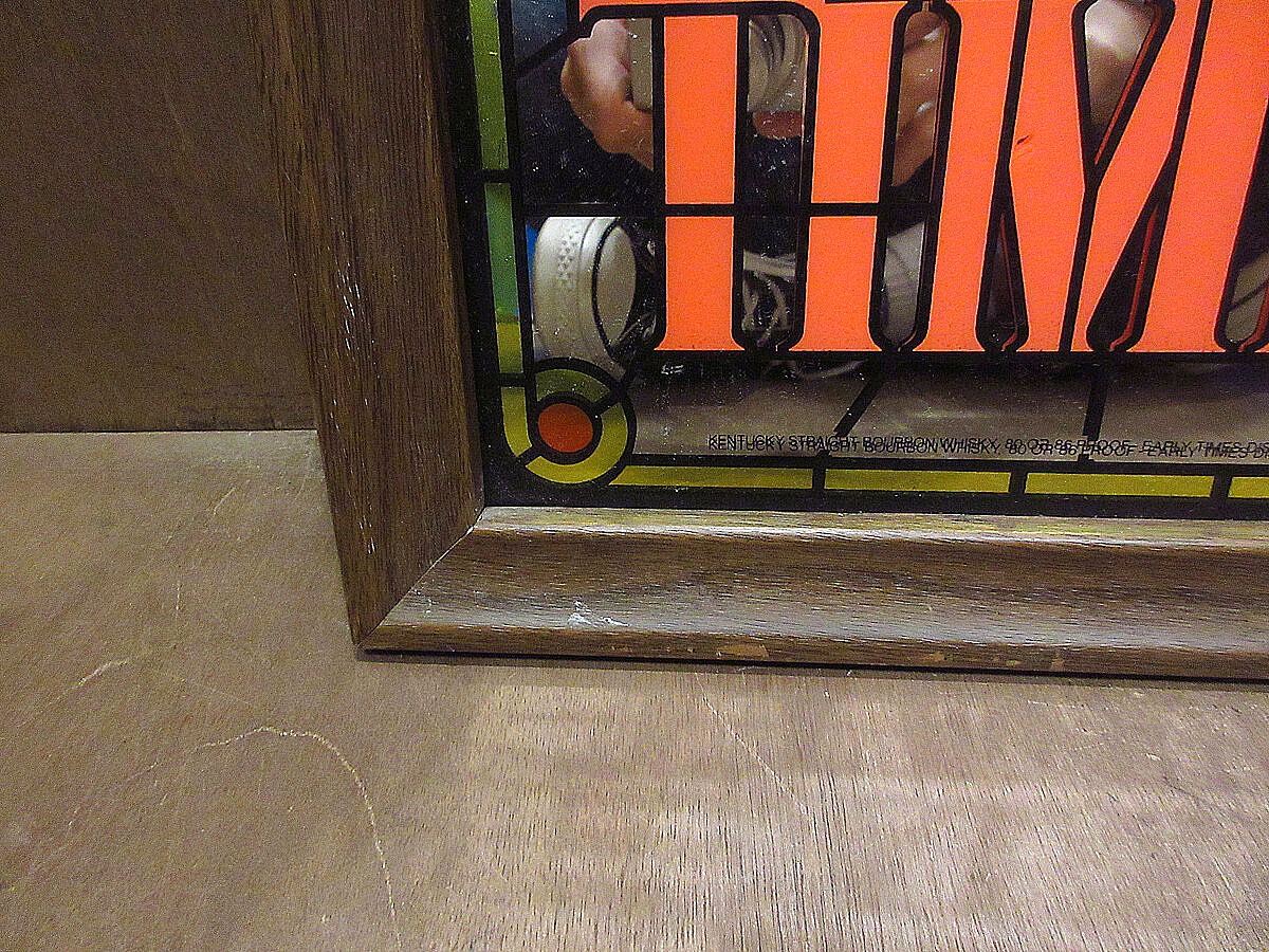 ビンテージ○EARLY TIMESパブミラー○210422f5-sign鏡壁掛けサイン雑貨