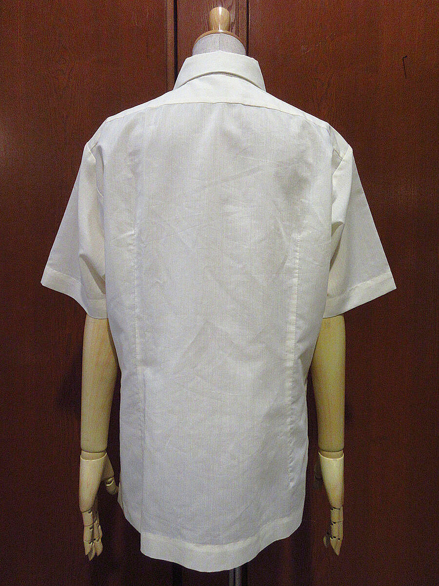 ビンテージ70's○刺繍入り半袖バロンタガログ薄黄size L○230802i4-m