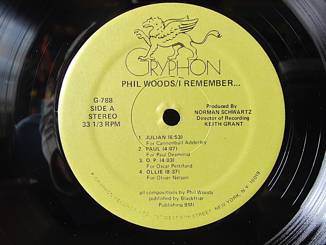 PHIL WOODS○I REMEMBER… GRYPHON G-788○220414t2-