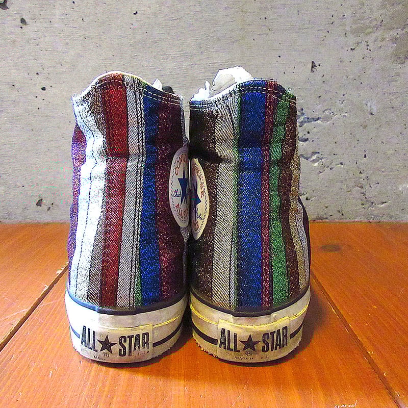 ビンテージ80's○MADE IN U.S.A. CONVERSE ALL STAR HIグリ