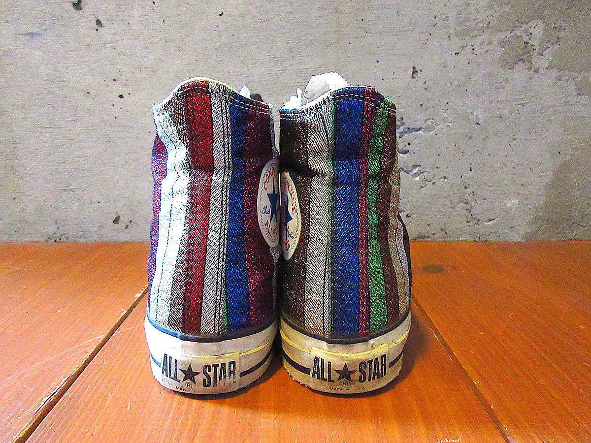 ビンテージ80's○MADE IN U.S.A. CONVERSE ALL STAR HIグリ