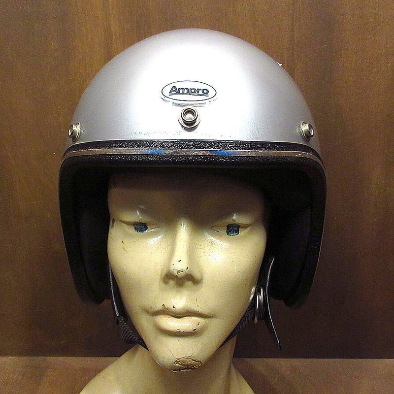 ビンテージ70's○GRANT RG-9 Amproジェットヘルメットシルバー