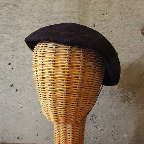 ビンテージ40’s50’s●MERRIMAC HAT CORP.レディースウールベレー帽黒●230916k7-w-cp-ber 1940s1950sブラック帽子