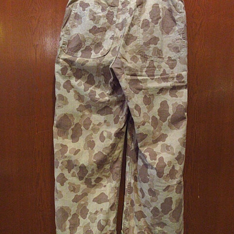 ビンテージ40's○USMC P-1942ダックハンターカモHBTパンツ1st W79cm○2