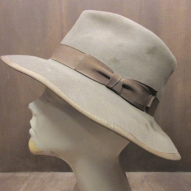 ビンテージ40's50's○PENNEY'Sフェドラハット○251023z3-m-ht-flt