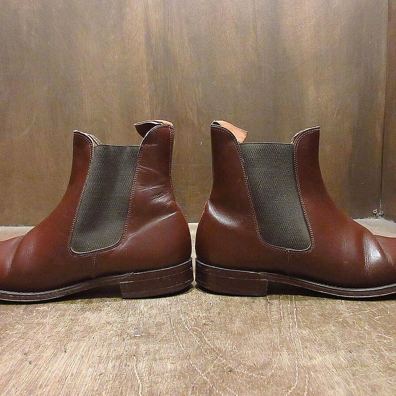 ビンテージ70's○サイドゴアブーツ茶size 6 1/2○231003i2-m-bt-245