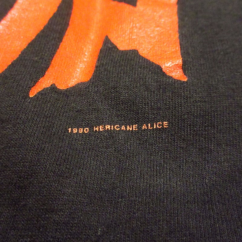 ビンテージ90's○HERICANE ALICEプリントTシャツ黒size L