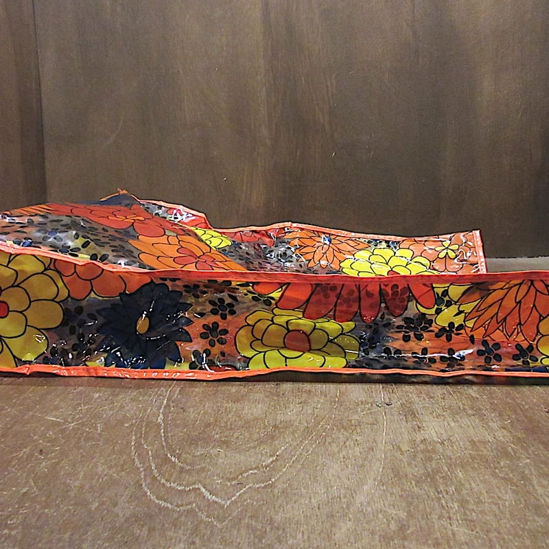 ビンテージ70's○レトロフラワービーチバッグ○250822z6-bag-ot花柄