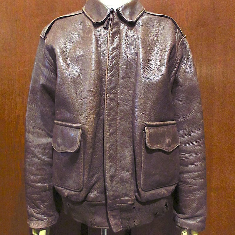 EASTMAN LEATHER CLOTHING USAAF A-2フライトジャケット茶siz