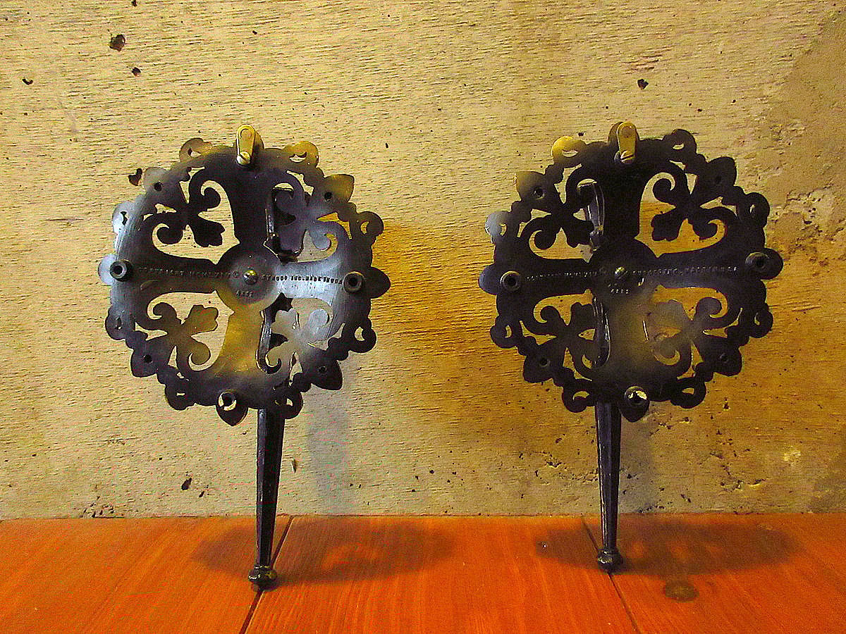 ビンテージ70's○壁掛けキャンドルホルダー2点セット○231110k1-otclct