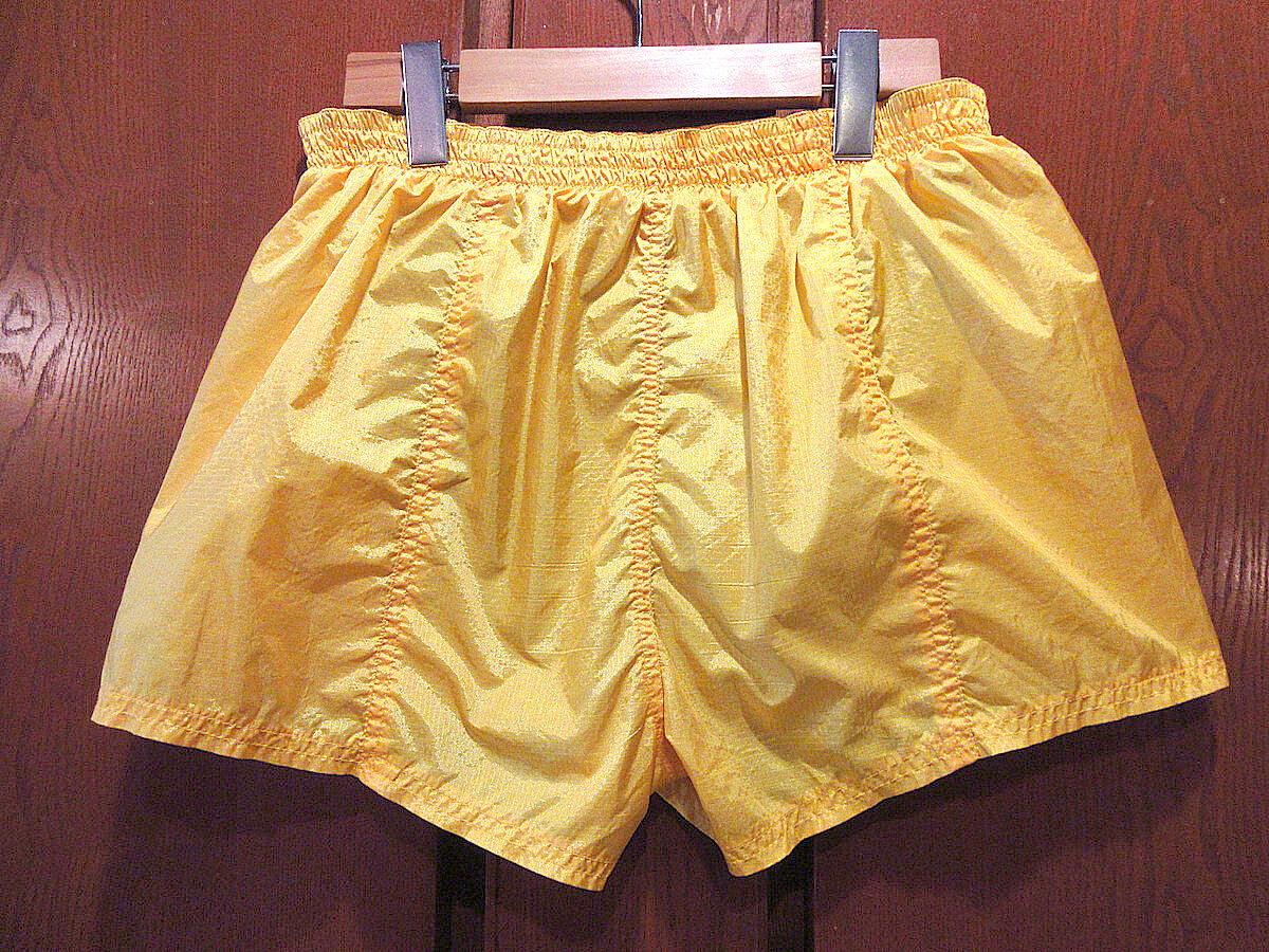 ビンテージ90's○NIKEナイロンスイムショーツ黄size M○220628m6-m-swi