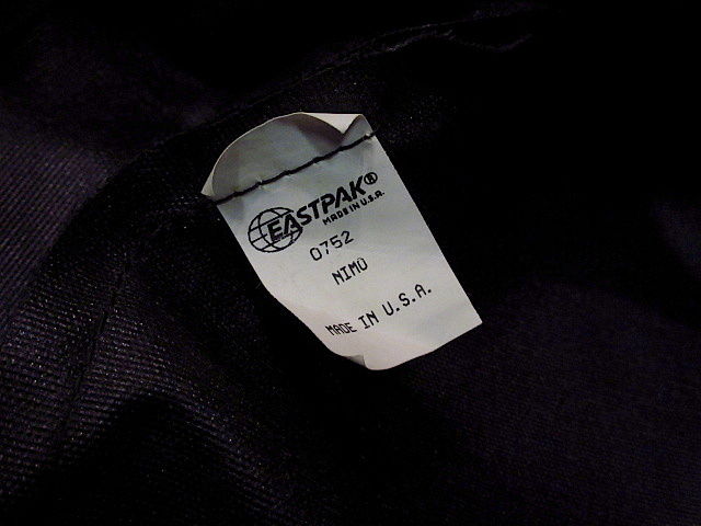 MADE IN U.S.A. EASTPAKワッペン付きボトムレザーバックパック黒○20062