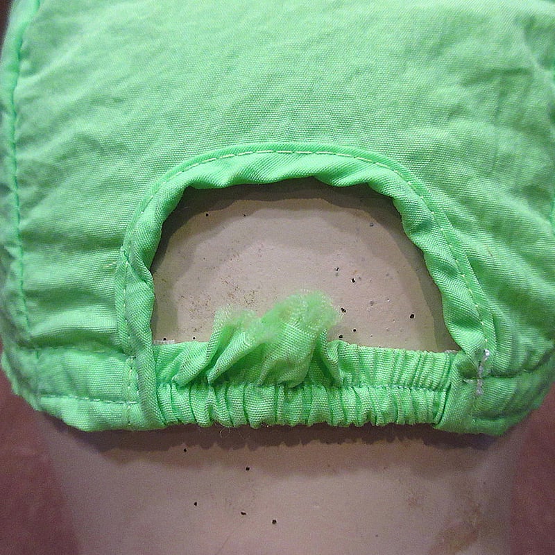 蛍光グリーン お茶のキャップ セーフティーキャップ | ABO-48 | アパレル製品 |機能性・高品質