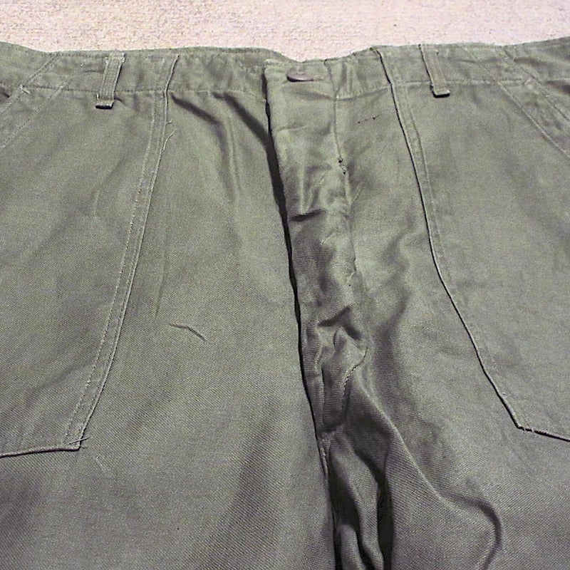 ビンテージ60's○U.S.ARMYボタンフライコットンサテンベイカーパンツ
