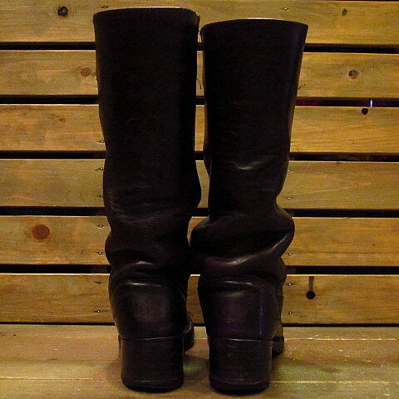 ビンテージ80's○FRYE 黒タグ レディースロングブーツ Size 5 1/2B