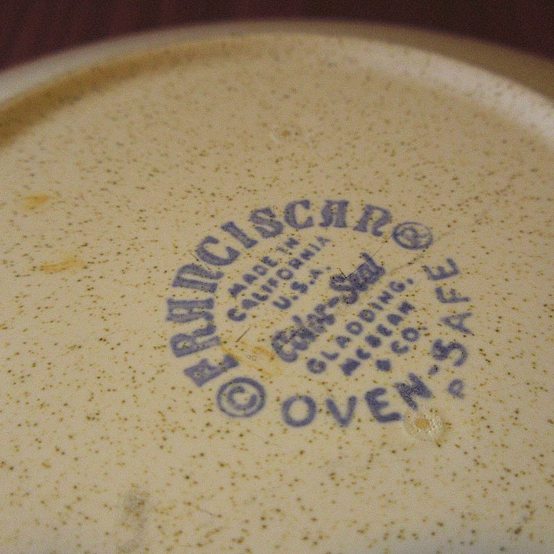 Franciscan フランシスカン　ビンテージ　美品 ビンテージ50's○FRANCISCANスターバーストカップ＆ソーサー