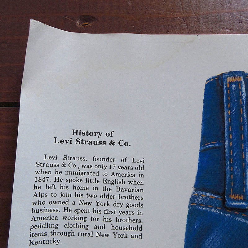 ビンテージ70's○DEADSTOCK Levi's BIG E 501アドバタイジング ビンテージ70's○DEADSTOCK Levi's BIG E 501アドバタイジング