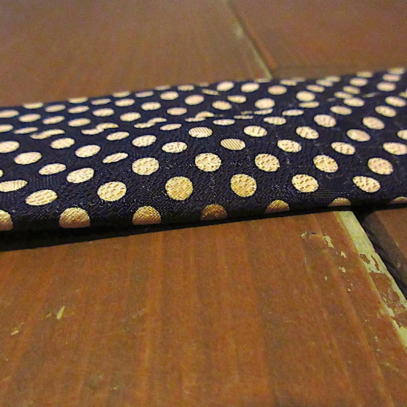 ビンテージ40's50's○ドット柄シルクネクタイ○260105z5-nct