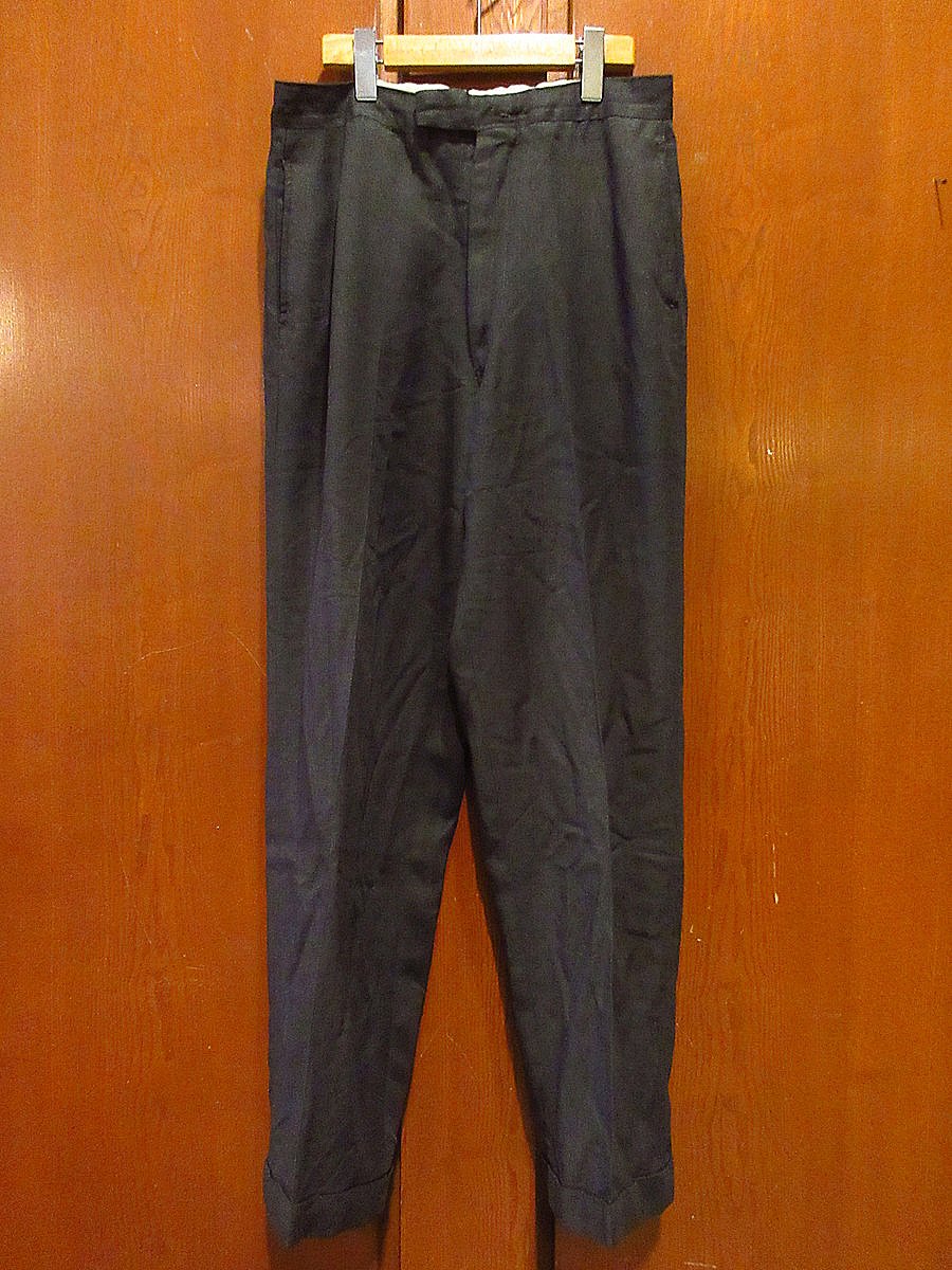 ビンテージ60's○PENNEY'S Permalonノータックレーヨンスラックス実寸