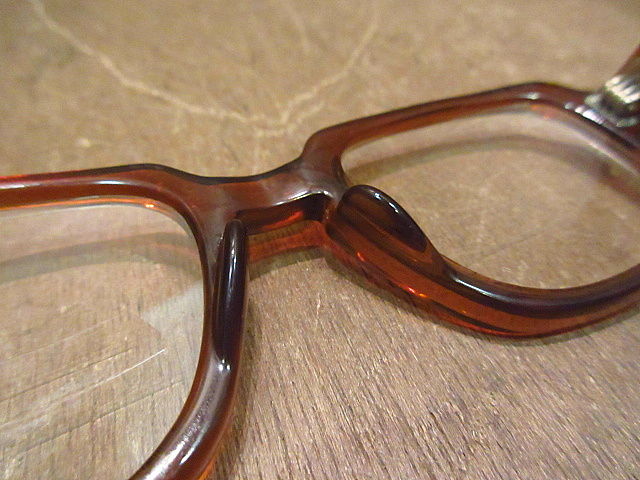 ビンテージ○ROMCOセーフティ眼鏡茶○200817n8-eygls ミリタリー