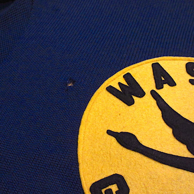 ビンテージ40's50's○Kandelシューティングカーディガン青size