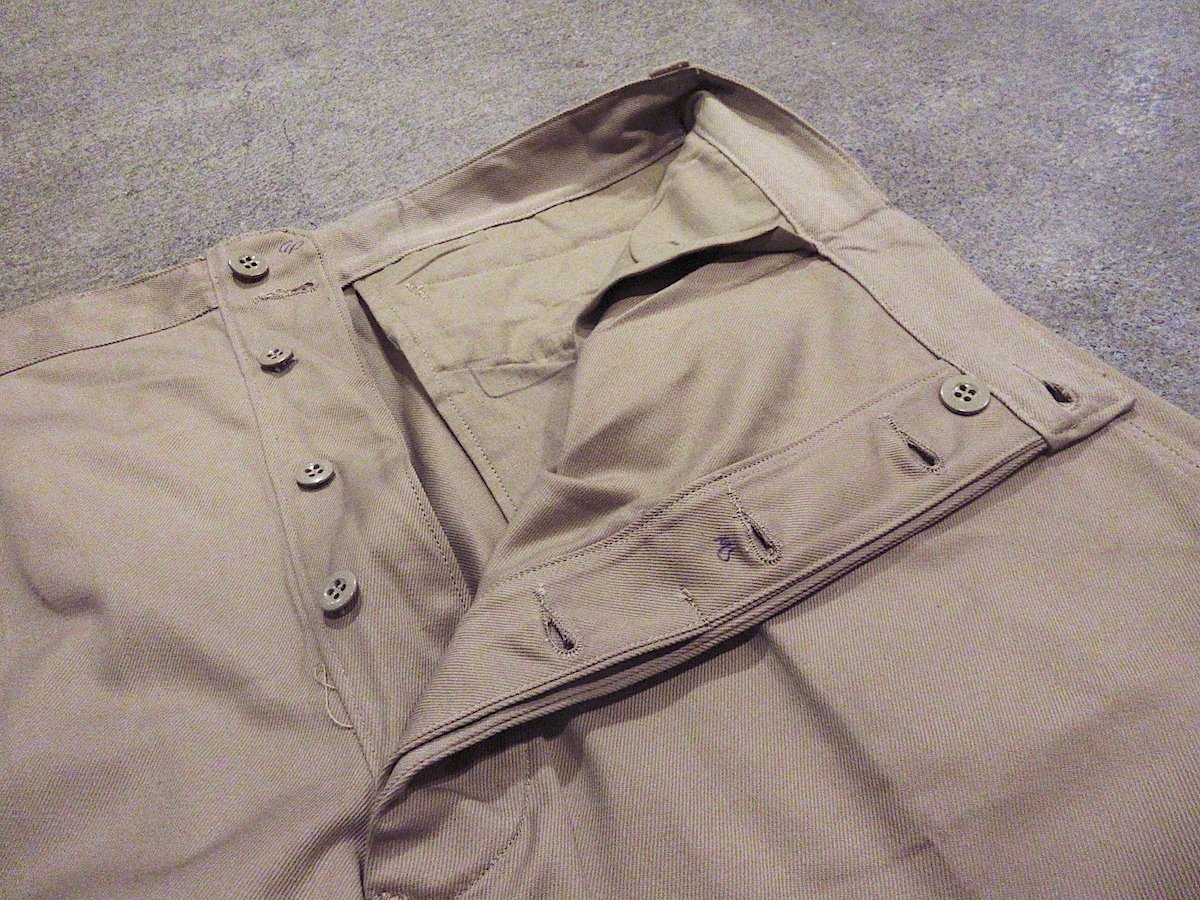 ビンテージ50's○DEADSTOCK FRENCH ARMY M-52チノショーツsize