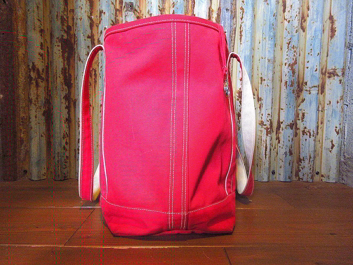 LAND'S ENDキャンバストートバッグ赤○250430k7-bag-ttランズエンド