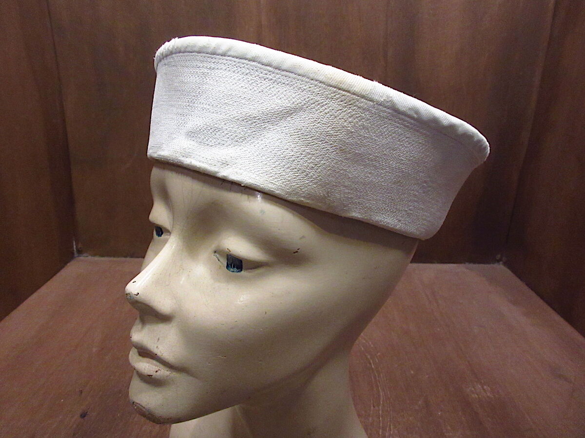 ビンテージ40's○U.S.NAVYステンシル入りセーラーハット○220510i3-m