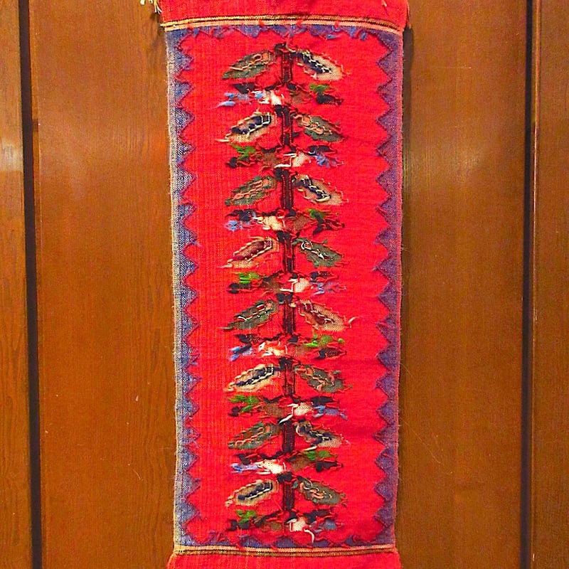 ビンテージ○メキシカン?ウールラグsize約98cm × 約33cm○230831m2-rug