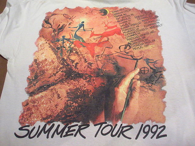 ビンテージ90's○MOODY BLUES 1992年ツアーTシャツ白○200730n2-m-