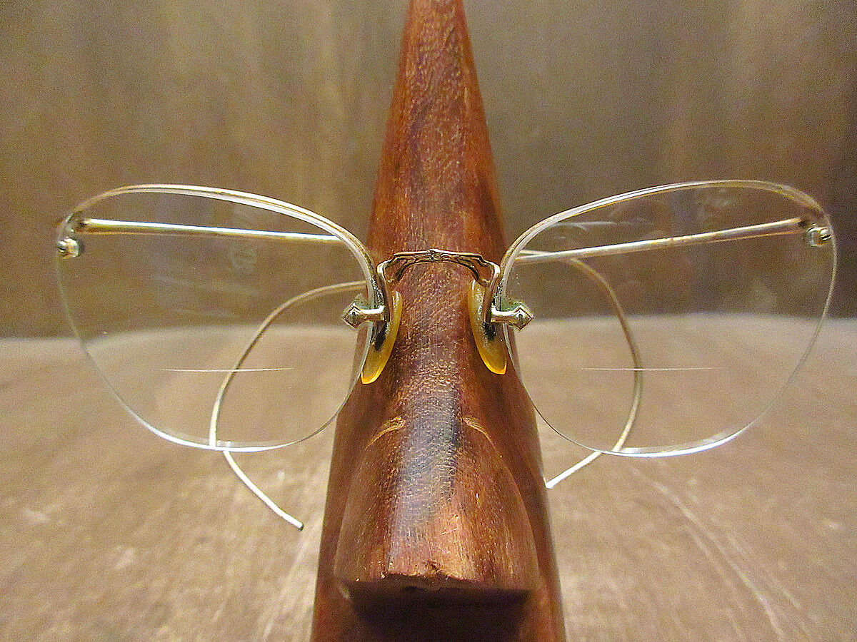 ビンテージ40's○American Optical 1/10 12KGF RIMWAY FU